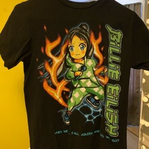 Size small, Billie Eilish Anime Shirt